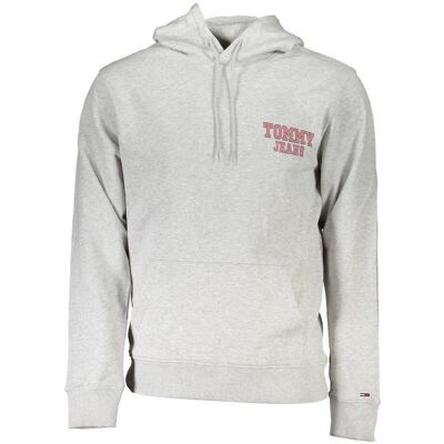 Tommy Hilfiger Herren, Pullover, Grigio Cotton Men's Hoodie, Grau, (L) Tommy Hilfiger Herren, Pullover, Grigio Cotton Men's Hoodie, Grau, (L)
