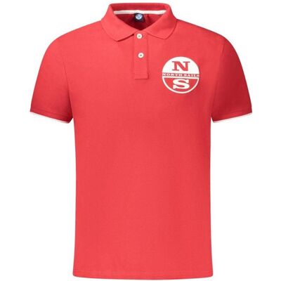 North Sails, Herren, Shirts, Red Cotton Men Polo, Rot, (3XL) North Sails, Herren, Shirts, Red Cotton Men Polo, Rot, (3XL)