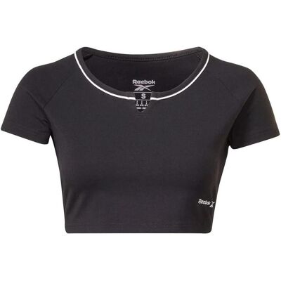Reebok, Damen, Shirts, Identität Crop T-Shirt, Blau, (L) Reebok, Damen, Shirts, Identität Crop T-Shirt, Blau, (L)