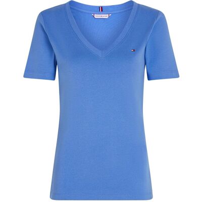 Tommy Hilfiger Damen, Shirts, Neues Slim Cody Damen T-Shirt, Blau, (S) Tommy Hilfiger Damen, Shirts, Neues Slim Cody Damen T-Shirt, Blau, (S)