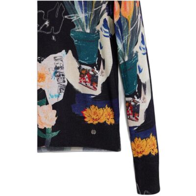 Desigual, Damen, Pullover, Lacroix, Schwarz, (L) Desigual, Damen, Pullover, Lacroix, Schwarz, (L)