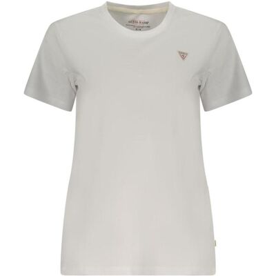 Guess Damen, Shirts, Jeans White Cotton T-Shirt, Weiss, (XS) Guess Damen, Shirts, Jeans White Cotton T-Shirt, Weiss, (XS)