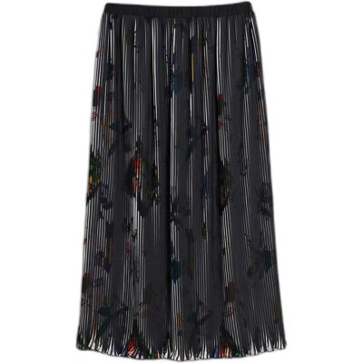 Desigual, Damen, Röcke, Plis, Schwarz, (L) Desigual, Damen, Röcke, Plis, Schwarz, (L)