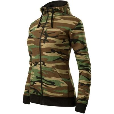 Malfini, Damen, Pullover, Camo Zipper W MLI-C2033, Mehrfarbig, Braun, (XXL) Malfini, Damen, Pullover, Camo Zipper W MLI-C2033, Mehrfarbig, Braun, (XXL)