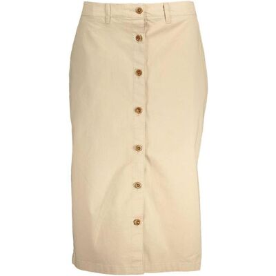 GANT, Damen, Röcke, Beige Cotton Women Skirt, Beige, (34) GANT, Damen, Röcke, Beige Cotton Women Skirt, Beige, (34)