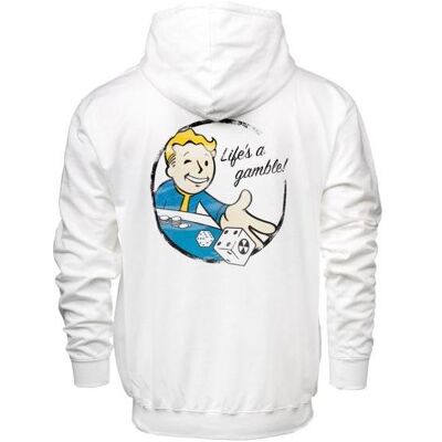 Dpi Merchandising, Unisex, Pullover, Fallout Zipper Hoodie ""Gamble"" White, Weiss, (XXL) Dpi Merchandising, Unisex, Pullover, Fallout Zipper Hoodie ""Gamble"" White, Weiss, (XXL)