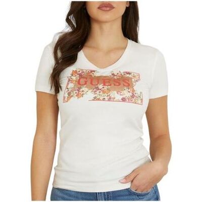 Guess Damen, Jeans, SS VN LOGO FLOWERS T W4GI23J1314 G012 L M, (M) Guess Damen, Jeans, SS VN LOGO FLOWERS T W4GI23J1314 G012 L M, (M)