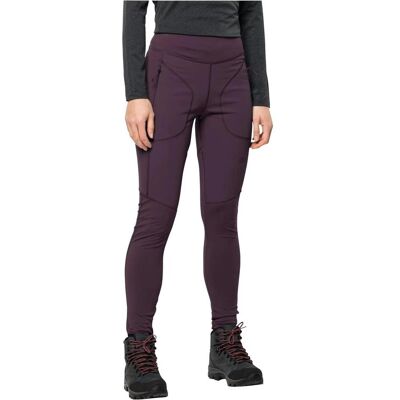 Jack Wolfskin, Damen, Hosen, Salmaser Tights W, Violett, (XXL) Jack Wolfskin, Damen, Hosen, Salmaser Tights W, Violett, (XXL)