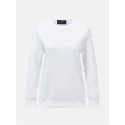 Peak Performance Original Small Logo Crew Weiß Sweatshirt - Sweatshirt Peak Performance Original Small Logo Crew Weiß Sweatshirt - Sweatshirt
