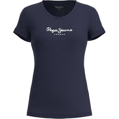 Pepe Jeans, Damen, Shirts, T-Shirt Casual Bequem sitzend, Blau, (XS) Pepe Jeans, Damen, Shirts, T-Shirt Casual Bequem sitzend, Blau, (XS)