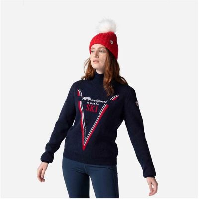 Rossignol, Damen, Pullover, Victoire Tn Strickpullover, Blau, (L) Rossignol, Damen, Pullover, Victoire Tn Strickpullover, Blau, (L)