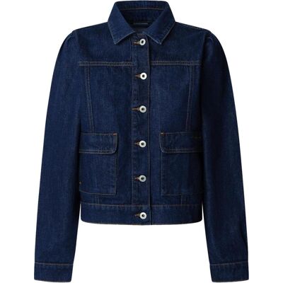 Pepe Jeans, Damen, Leichte Jacken, Blu Cotton Women Jacket, Blau, (M) Pepe Jeans, Damen, Leichte Jacken, Blu Cotton Women Jacket, Blau, (M)