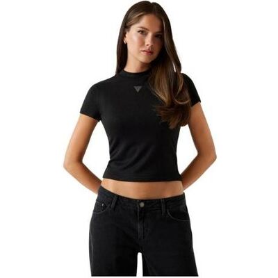 Guess Damen, Shirts, Damen-T-Shirt Licia Mock NK Top Schwarz, Schwarz, (S) Guess Damen, Shirts, Damen-T-Shirt Licia Mock NK Top Schwarz, Schwarz, (S)