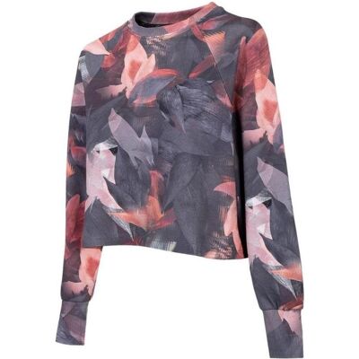 4F, Damen, Pullover, Damen-Sweatshirt mehrfarbig allover H4Z22 BLD034 90A (2XL), Mehrfarbig, Violett, (XXL) 4F, Damen, Pullover, Damen-Sweatshirt mehrfarbig allover H4Z22 BLD034 90A (2XL), Mehrfarbig, Violett, (XXL)