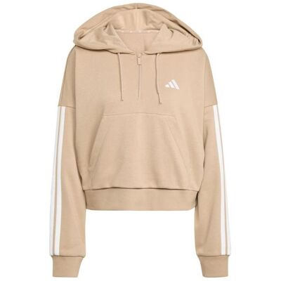 Adidas Damen, Pullover, W 3S Ft Qz Hd - warsan/white, Weiss, (XXL) Adidas Damen, Pullover, W 3S Ft Qz Hd - warsan/white, Weiss, (XXL)