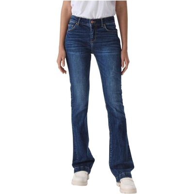 Ltb Jeans, Damen, Jeans, Fallon Dames Flared Jean - Donkerblauw - Morna Undamaged Wash, Blau, (33) Ltb Jeans, Damen, Jeans, Fallon Dames Flared Jean - Donkerblauw - Morna Undamaged Wash, Blau, (33)