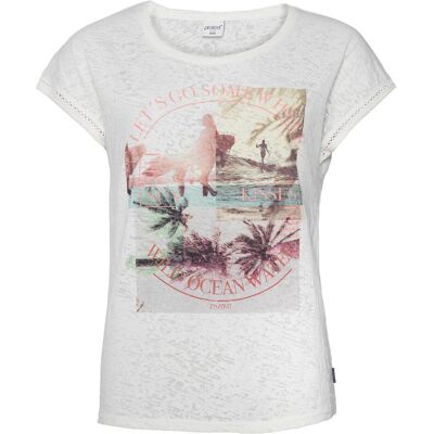 Protest, Damen, Shirts, Damen T-Shirt PRTELLES Canvasoffwhite S/36, Grau, (36) Protest, Damen, Shirts, Damen T-Shirt PRTELLES Canvasoffwhite S/36, Grau, (36)