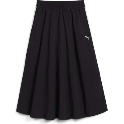 Puma Damen, Röcke, T7 Woven Midi Skirt, Schwarz, (L) Puma Damen, Röcke, T7 Woven Midi Skirt, Schwarz, (L)