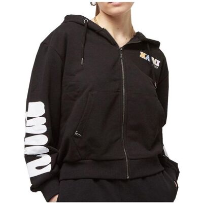 Karl Kani, Damen, Pullover, Retro-Hoodie mit durchgehendem Reissverschluss für Damen, (XS) Karl Kani, Damen, Pullover, Retro-Hoodie mit durchgehendem Reissverschluss für Damen, (XS)