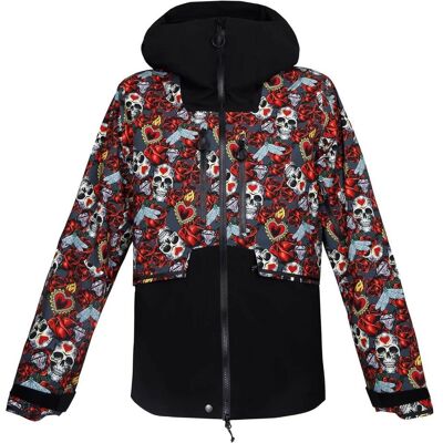 Rock Experience, Damen, Winterjacken, Helmkompatible gewatteerte Damenjacke mit verstellbaren Manschetten und Schneefang, Schwarz, (XL) Rock Experience, Damen, Winterjacken, Helmkompatible gewatteerte Damenjacke mit verstellbaren Manschetten und Schneefang, Schwarz, (XL)