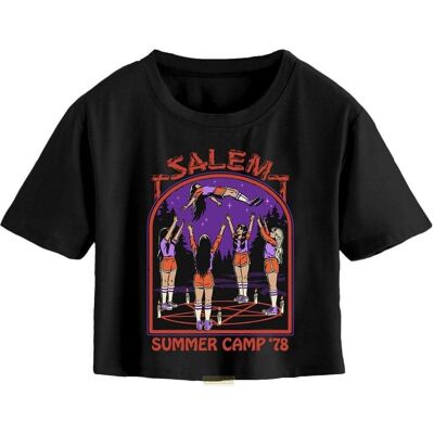 Heroes Inc, Damen, Shirts, Steven Rhodes Cropped T-Shirt Silver Salem Summer Grösse XL, Silber, (XL) Heroes Inc, Damen, Shirts, Steven Rhodes Cropped T-Shirt Silver Salem Summer Grösse XL, Silber, (XL)