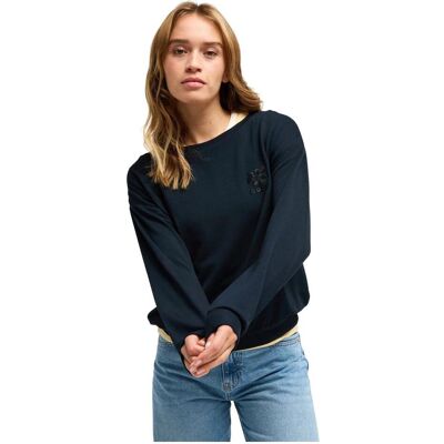 Roxy, Damen, Pullover, Damen-Sweatshirt „Surfen im Mondschein“, Mehrfarbig, (L) Roxy, Damen, Pullover, Damen-Sweatshirt „Surfen im Mondschein“, Mehrfarbig, (L)