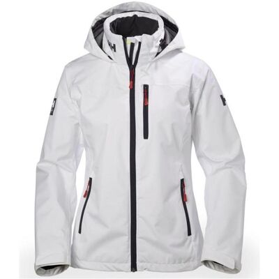 Helly Hansen, Damen, Outdoorjacken, W Crew Hooded Jacket (S), Weiss, S Helly Hansen, Damen, Outdoorjacken, W Crew Hooded Jacket (S), Weiss, S