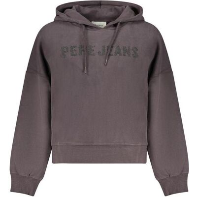 Pepe Jeans, Damen, Pullover, Black Cotton Women Sweatshirt, Schwarz, (XS) Pepe Jeans, Damen, Pullover, Black Cotton Women Sweatshirt, Schwarz, (XS)