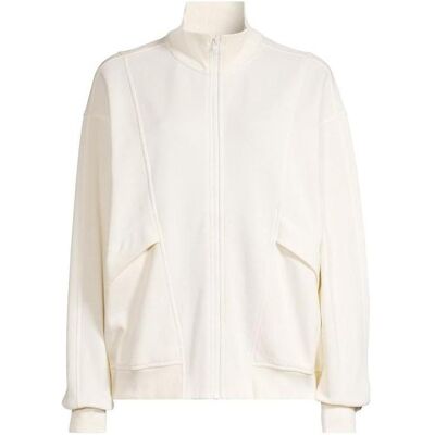 CASALL, Damen, Pullover, Comfy Full Zip Sweater white, Weiss, (S) CASALL, Damen, Pullover, Comfy Full Zip Sweater white, Weiss, (S)