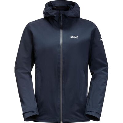 Jack Wolfskin, Damen, Regenjacken, Pack & Go Shell W, Blau, (M) Jack Wolfskin, Damen, Regenjacken, Pack & Go Shell W, Blau, (M)