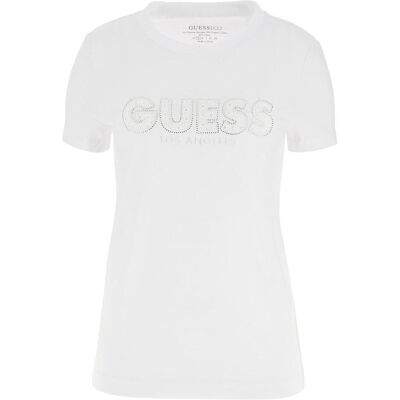 Guess Damen, Shirts, SS CN SANGALLO TEE W4GI14J1314 G011 L S, Weiss, (S) Guess Damen, Shirts, SS CN SANGALLO TEE W4GI14J1314 G011 L S, Weiss, (S)