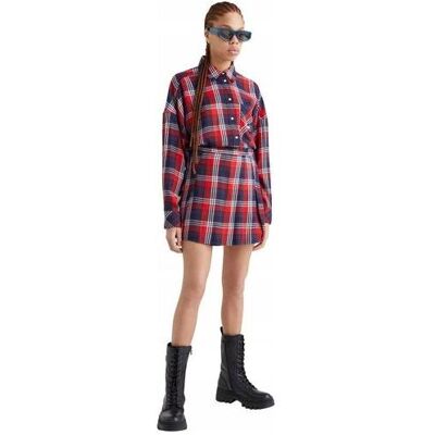 Tommy Hilfiger Damen, Röcke, Tjw Karierter, plissierter Mini-Damenrock, Blau, (S) Tommy Hilfiger Damen, Röcke, Tjw Karierter, plissierter Mini-Damenrock, Blau, (S)