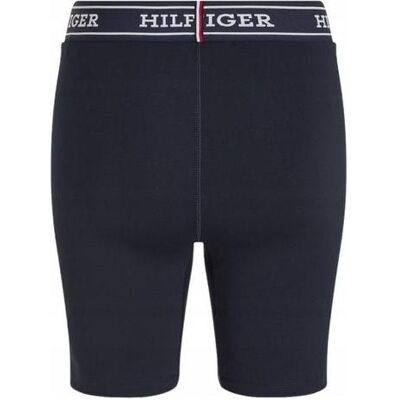 Tommy Hilfiger Damen, Shorts, Monotype Tape Hw Fitted Short, Blau, (S) Tommy Hilfiger Damen, Shorts, Monotype Tape Hw Fitted Short, Blau, (S)