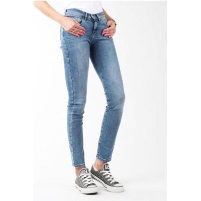Wrangler, Damen, Jeans, Skinny-Jeans mit hohem Bund, Blau, (W26/L32) Wrangler, Damen, Jeans, Skinny-Jeans mit hohem Bund, Blau, (W26/L32)