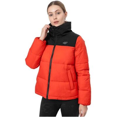 4F, Damen, Winterjacken, Jacke, Orange, Schwarz, (XS) 4F, Damen, Winterjacken, Jacke, Orange, Schwarz, (XS)