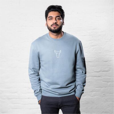 Stier, Pullover, Heavy Crew Sweater utility organic cotton XXL sedona sage, Grün, (XXL) Stier, Pullover, Heavy Crew Sweater utility organic cotton XXL sedona sage, Grün, (XXL)