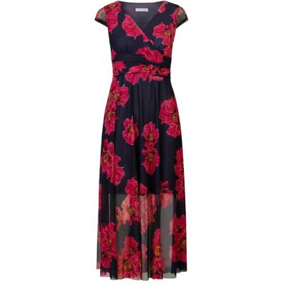 Mint & Mia, Damen, Kleider, Jurk mit Cache-Coeur Halsausschnitt, Mehrfarbig, (34) Mint & Mia, Damen, Kleider, Jurk mit Cache-Coeur Halsausschnitt, Mehrfarbig, (34)