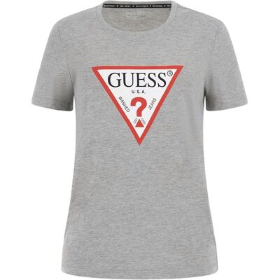 Guess Damen, Shirts, t-shirt, Grau, (M) Guess Damen, Shirts, t-shirt, Grau, (M)