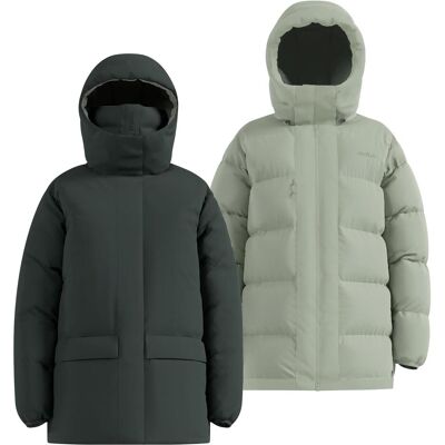 Odlo, Damen, Winterjacken, Down Oversized Hoodie, Grau, (M) Odlo, Damen, Winterjacken, Down Oversized Hoodie, Grau, (M)