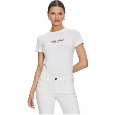 Guess Damen, Shirts, Damen T-Shirt Gj Slim American Weiss, Weiss, (XS) Guess Damen, Shirts, Damen T-Shirt Gj Slim American Weiss, Weiss, (XS)