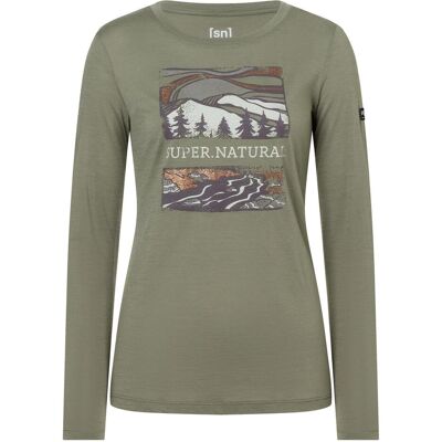 Super Natural, Damen, Shirts, Damen Great Bear River Langarm-T-Shirt, (XS) Super Natural, Damen, Shirts, Damen Great Bear River Langarm-T-Shirt, (XS)