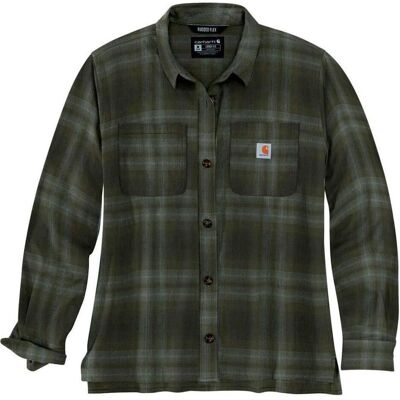 Carhartt, Damen, Hemden, Robustes, lockeres Basil-Hemd für Damen, Grün, (XS) Carhartt, Damen, Hemden, Robustes, lockeres Basil-Hemd für Damen, Grün, (XS)
