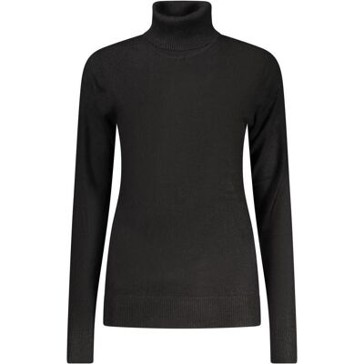 Norway 1963, Damen, Pullover, Black Viscose Women Sweater, Schwarz, (XXL) Norway 1963, Damen, Pullover, Black Viscose Women Sweater, Schwarz, (XXL)