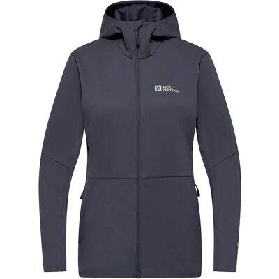 Jack Wolfskin, Damen, Outdoorjacken, Feldberg Hoody W (S), Grau, S Jack Wolfskin, Damen, Outdoorjacken, Feldberg Hoody W (S), Grau, S