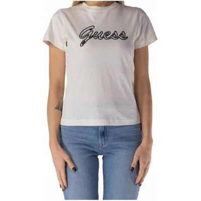 Guess Damen, Shirts, Damen T-Shirt Active Tee Ecru, (M) Guess Damen, Shirts, Damen T-Shirt Active Tee Ecru, (M)