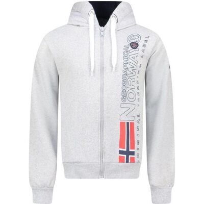 Geographical Norway Fogora graues Sweatshirt, Landkarte Geographical Norway Fogora graues Sweatshirt, Landkarte