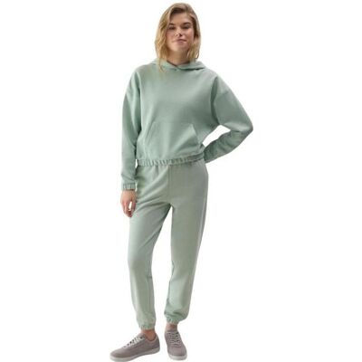 4F, Damen, Blusen, Bluse, Grün, Schwarz, (L) 4F, Damen, Blusen, Bluse, Grün, Schwarz, (L)