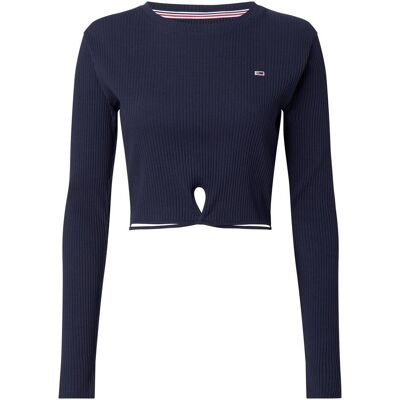 Tommy Hilfiger Damen, Pullover, Damen-Rollkragenpullover Tjw Bxy Badge Rollkragenpullover, Schwarz, (L) Tommy Hilfiger Damen, Pullover, Damen-Rollkragenpullover Tjw Bxy Badge Rollkragenpullover, Schwarz, (L)