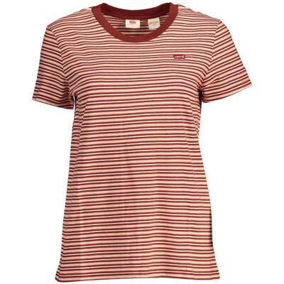 Levis, Damen, Shirts, Rotes Baumwoll-T-Shirt für Frauen, Rot, (XXS) Levis, Damen, Shirts, Rotes Baumwoll-T-Shirt für Frauen, Rot, (XXS)