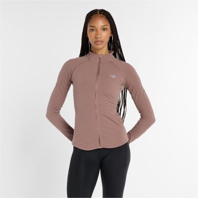 New Balance, Damen, Laufjacke, W NB Harmony Full Zip (M), Braun, M New Balance, Damen, Laufjacke, W NB Harmony Full Zip (M), Braun, M